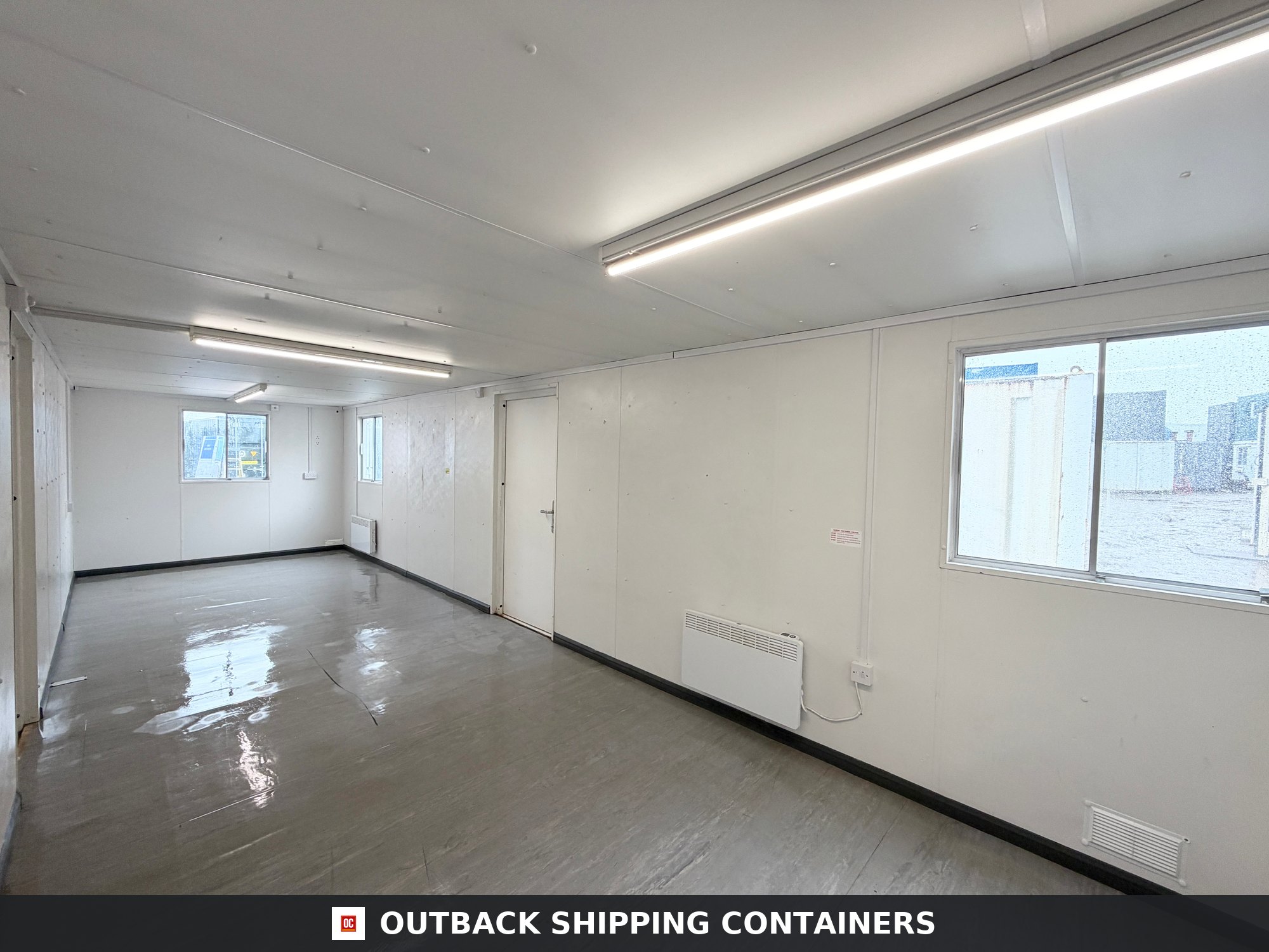 32x10ft for Sale — Door and Entry Detail | Outback Shipping Containers 32x10ft — Canteen / Office — Building Site Accommodation — Portable Anti-Vandal - image 6
