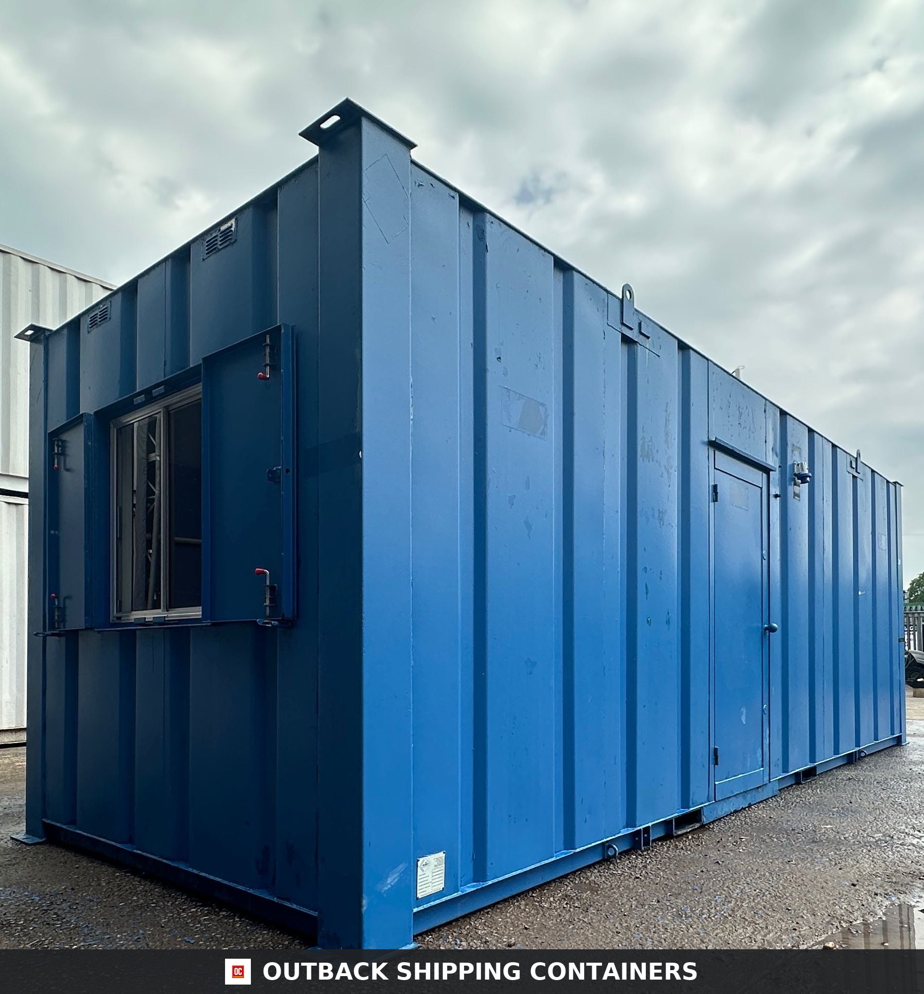 24x9ft for Sale — Rear Exterior View | Outback Shipping Containers 24x9ft — Office / Canteen — Building Site Accommodation — Portable Anti-Vandal - image 3