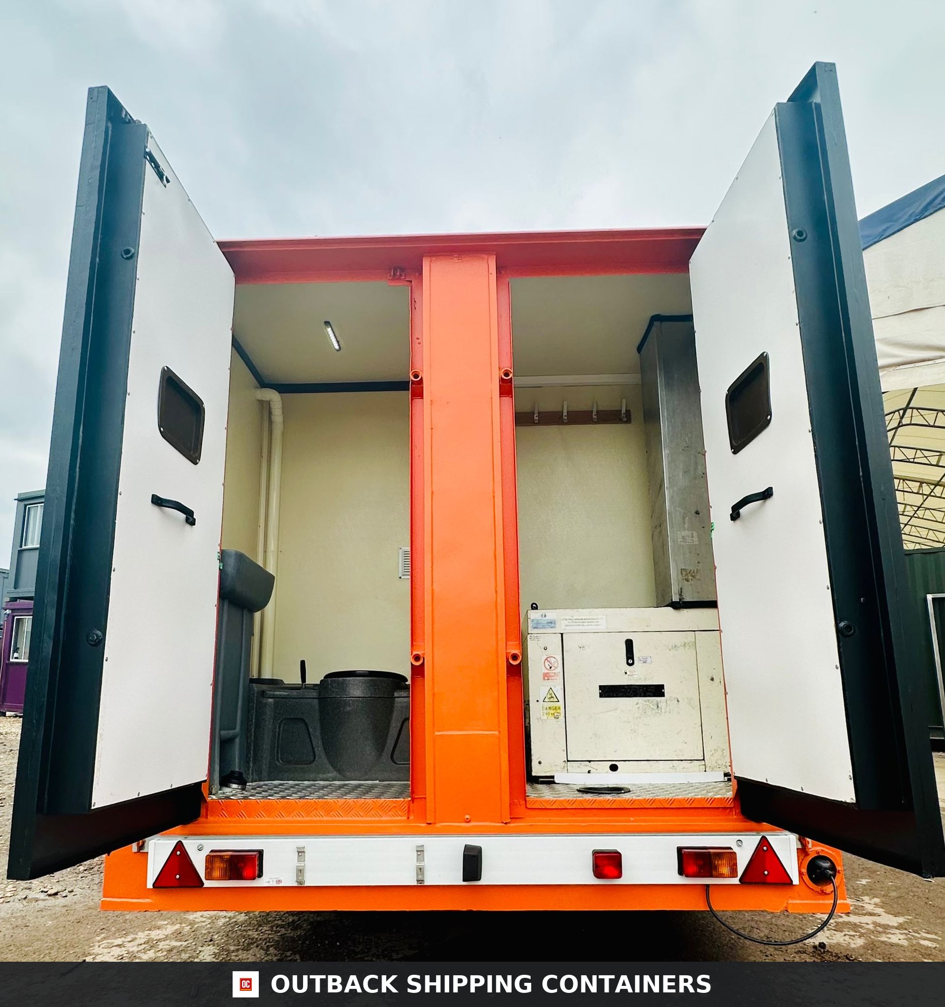 Groundhog Towable Mobile Welfare | Towable Toilet & Canteen | Self — Three-Quarter Angle Vie 4 Groundhog Towable Mobile Welfare | Towable Toilet & Canteen | Self Contained | GP 360 | No 1295