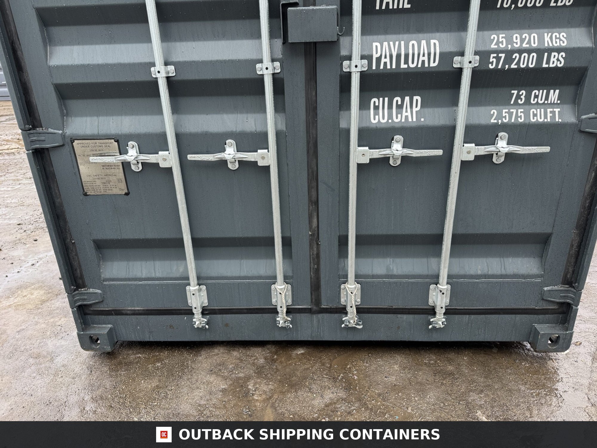 40ft New High Cube Shipping Container – Wind & Watertight – Dk Gray — 40ft — new (image 6 of 12)