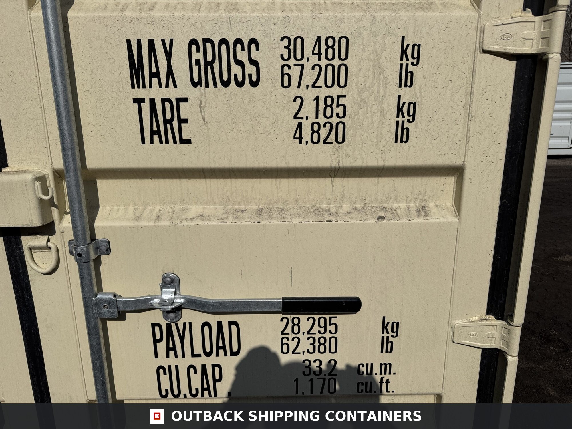 20ft New Shipping Container – Wind & Watertight – Beige — 20ft — new (image 4 of 12)