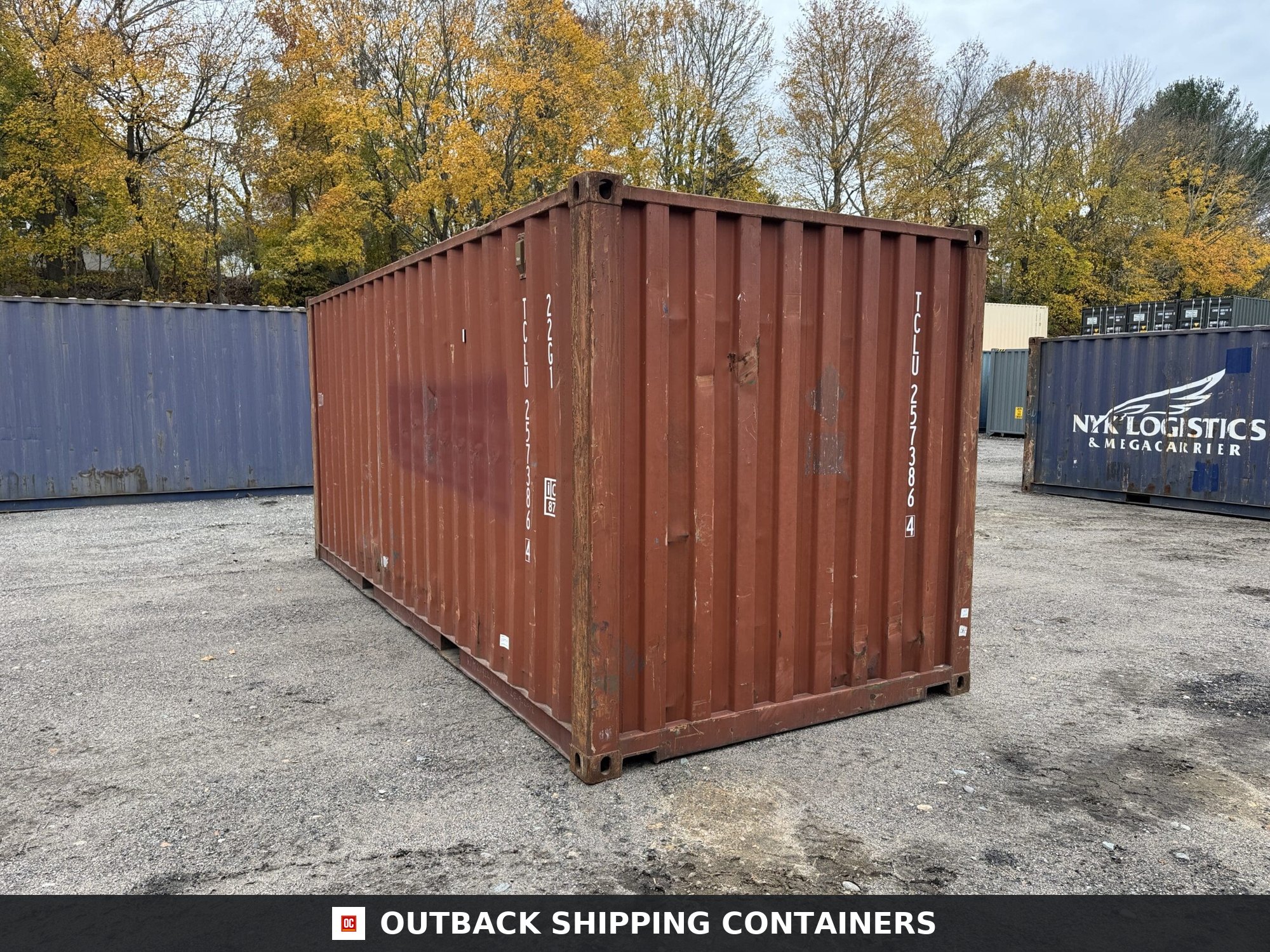 20ft Used Shipping Container – Wind & Watertight – Red — 20ft — used (image 9 of 12)
