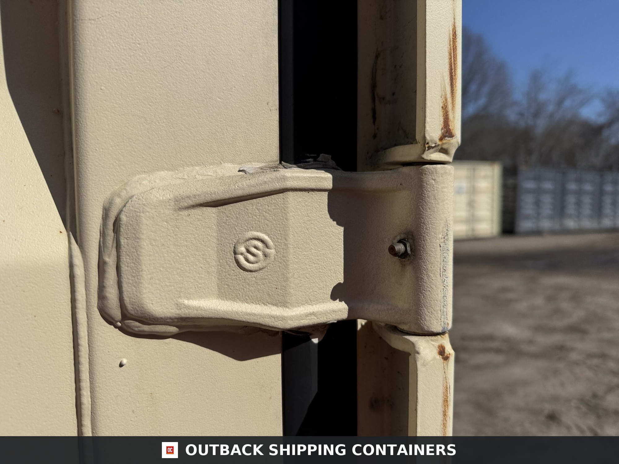 20ft Used Shipping Container – Wind & Watertight – Beige — 20ft — used (image 9 of 12)