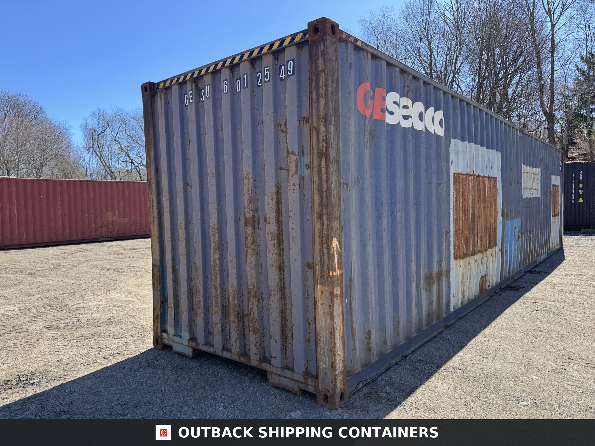 40ft Used High Cube Shipping Container – Wind & Watertight – Blue — 40ft — used (image 10 of 12)