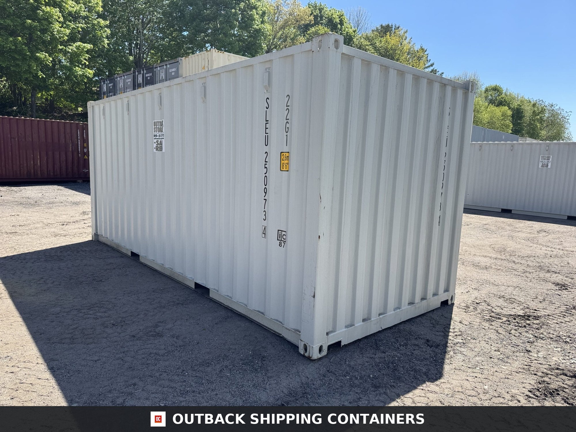 20ft New Shipping Container – Wind & Watertight – Gray — 20ft — new (image 10 of 12)