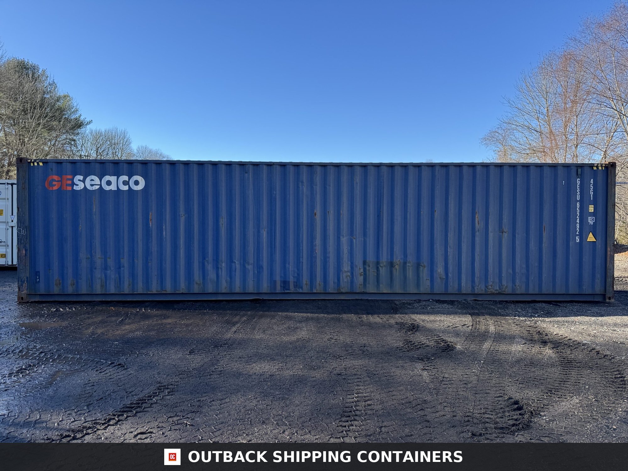 40ft Used High Cube Shipping Container – Wind & Watertight – Blue — 40ft — used (image 8 of 12)