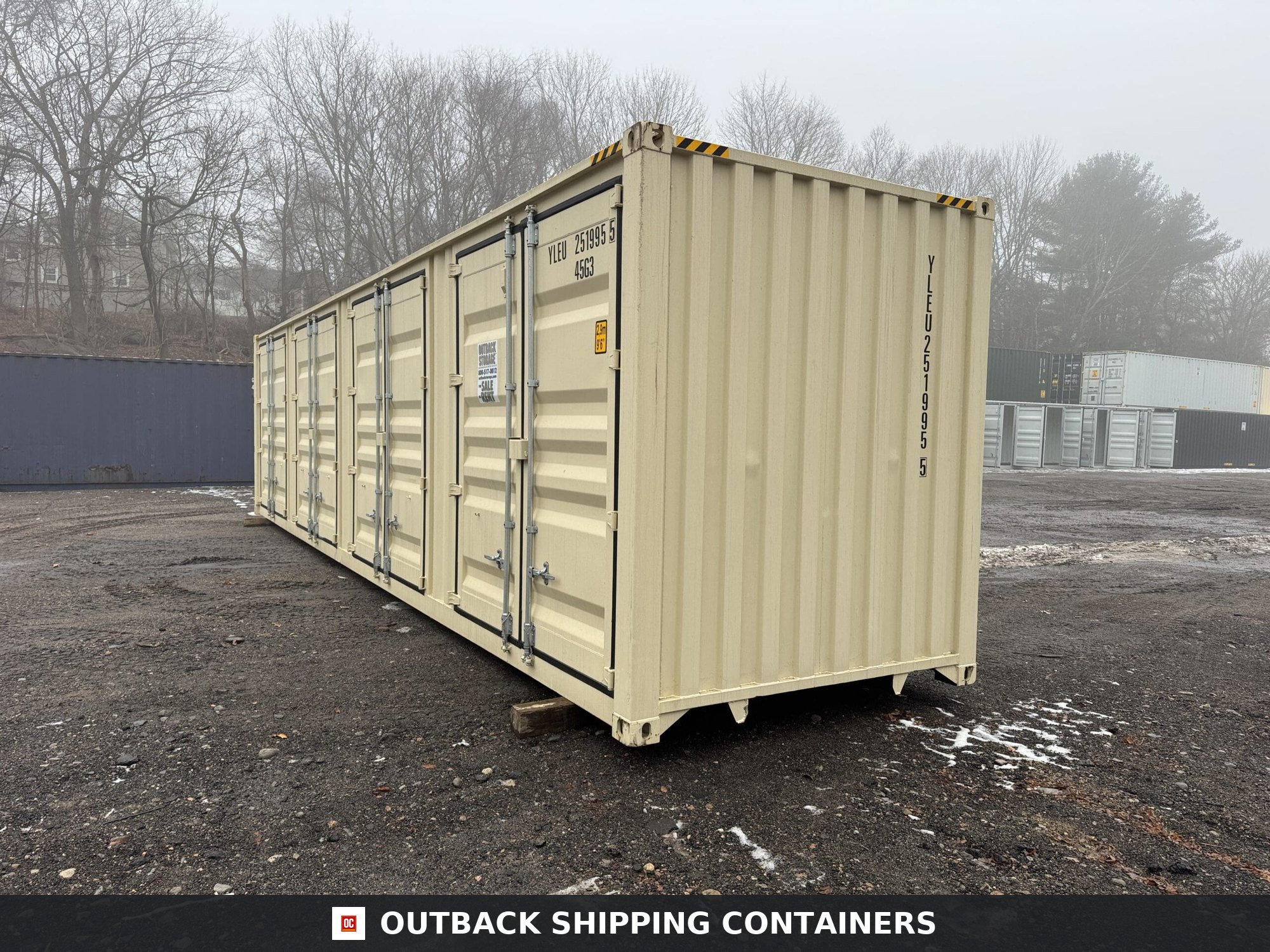 40ft New High Cube Shipping Container – Wind & Watertight – Beige — 40ft — new (image 10 of 12)