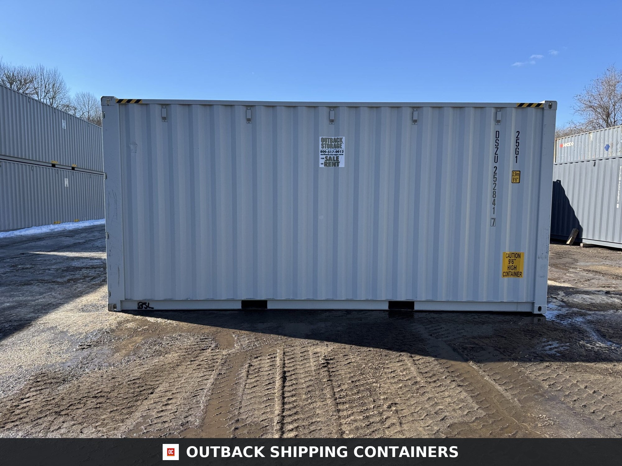 20ft New High Cube Shipping Container – Wind & Watertight – Gray — 20ft — new (image 9 of 12)