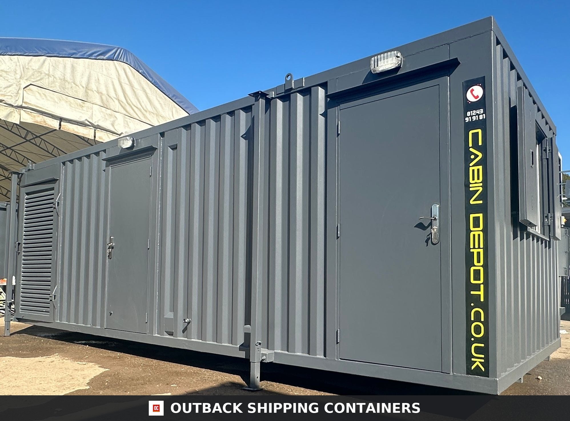 24X9FT Static Welfare Unit — Office, Toilet, Canteen | No 1221 — view 3