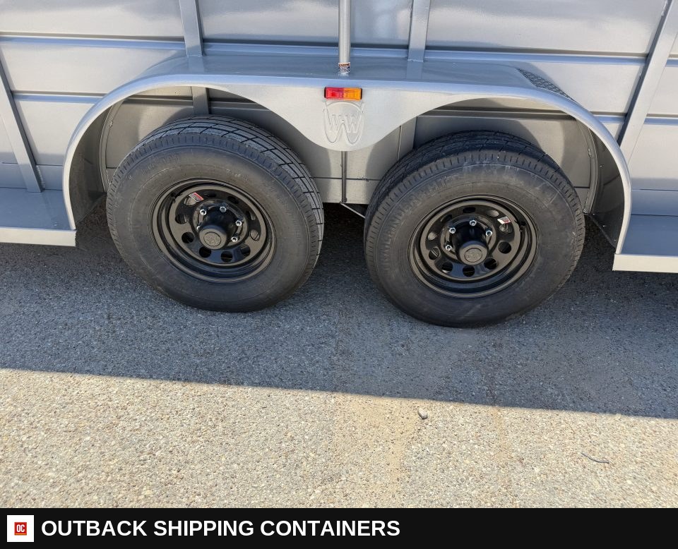 2026 WW AA 6x16 Livestock Stock Combo Trailer — Undercarriage, Axles And Suspension | Outback Shipping Containers 2026 WW AA 6x16 Livestock Stock Combo Trailer for sale — undercarriage, axles and suspension