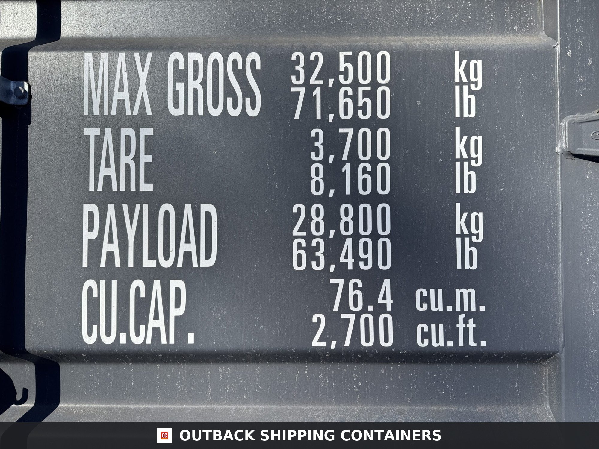 40ft New High Cube Shipping Container – Wind & Watertight – Gray — 40ft — new (image 4 of 12)