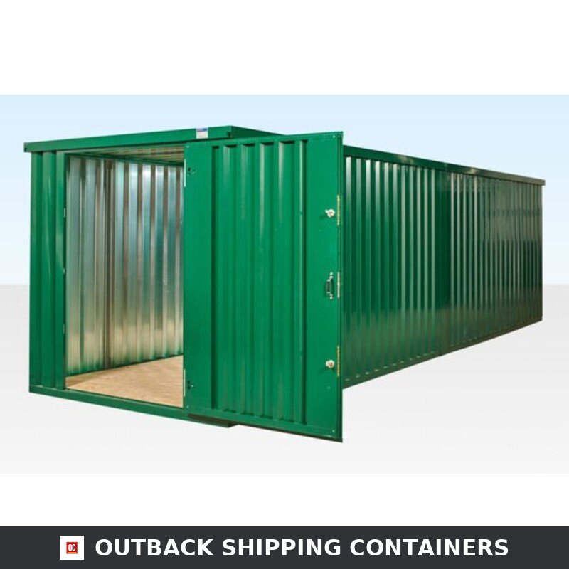 8M X 2.1M End Linked Flat Packed Container Bundle (Powder Coated) — Outback Shipping Containers storage container