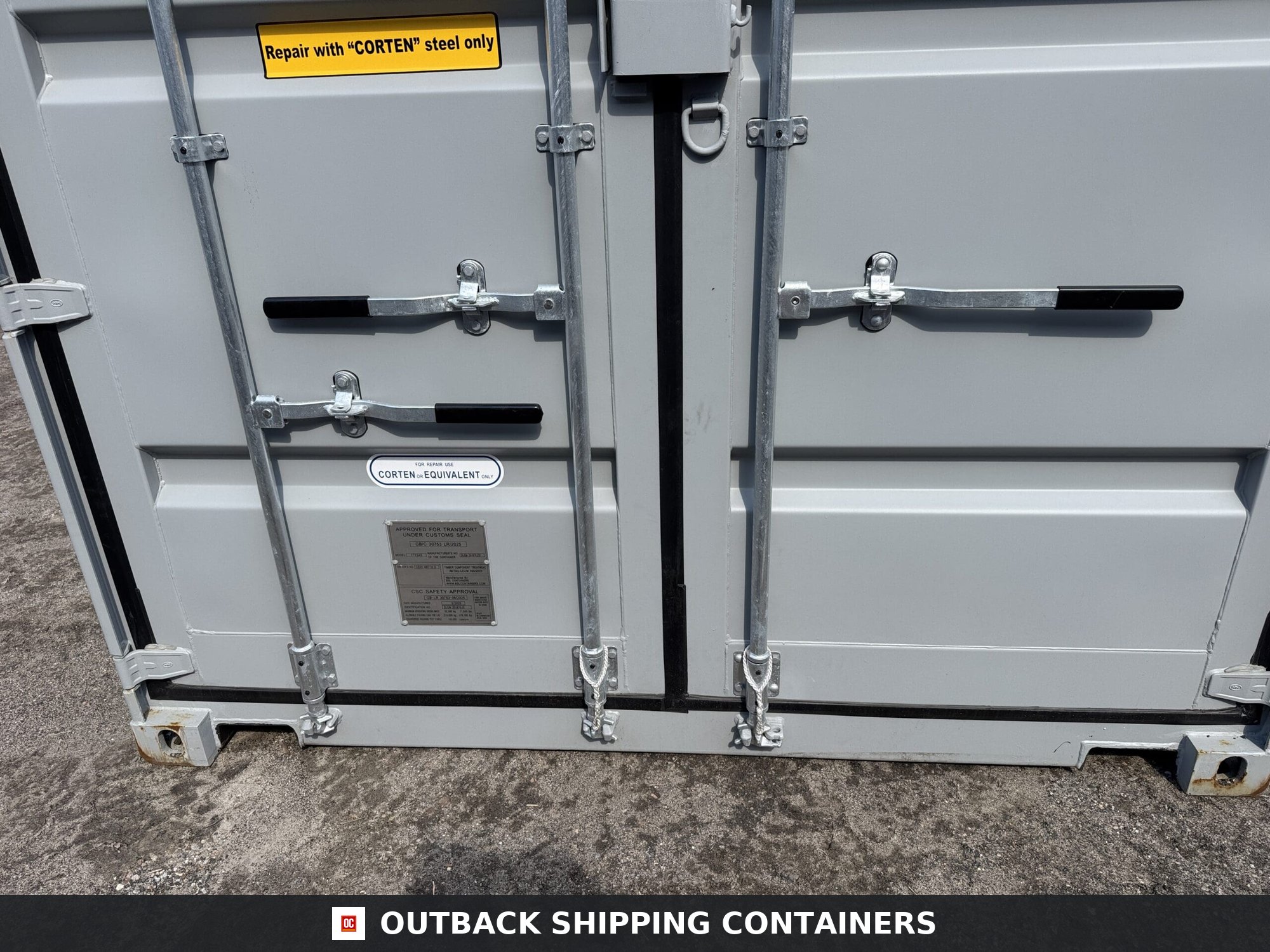 40ft New High Cube Shipping Container – Wind & Watertight – Gray — 40ft — new (image 6 of 12)