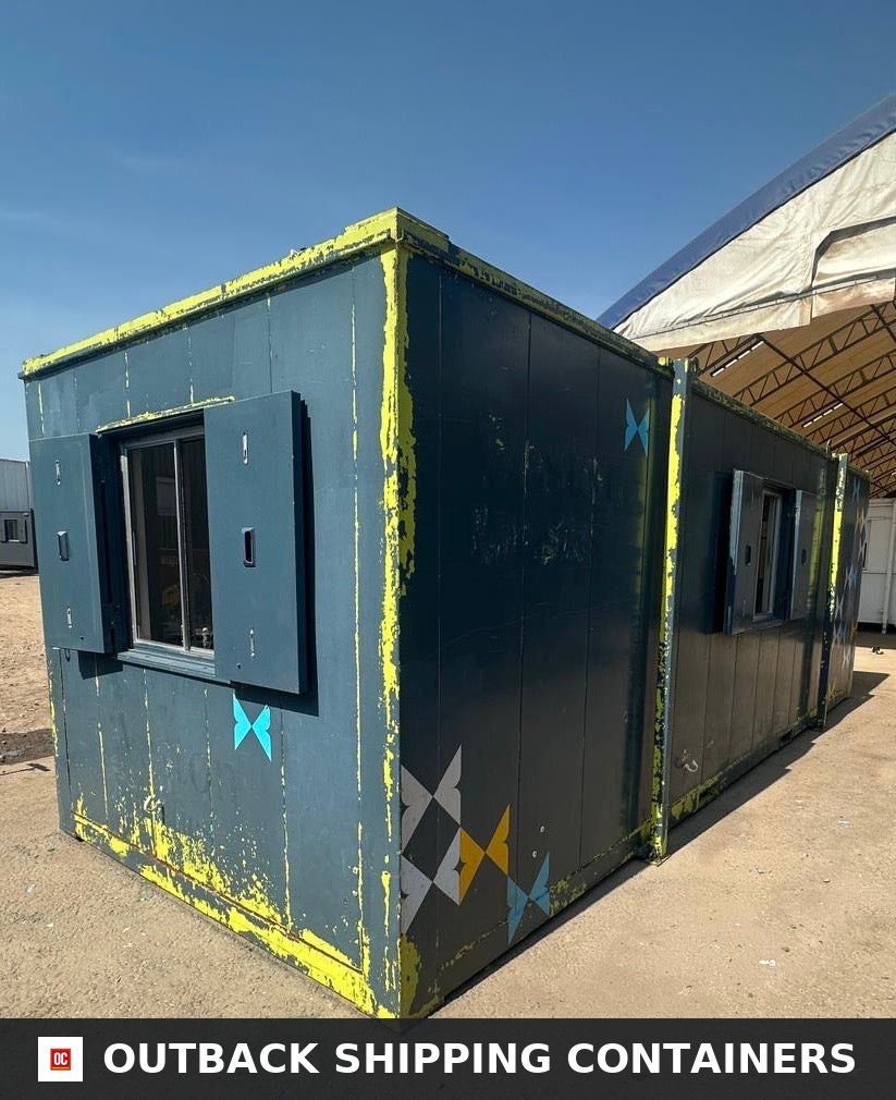 24x9ft for Sale — Door and Entry Detail | Outback Shipping Containers 24x9ft — Office / Canteen — Building Site Accommodation — Portable Anti-Vandal - image 7
