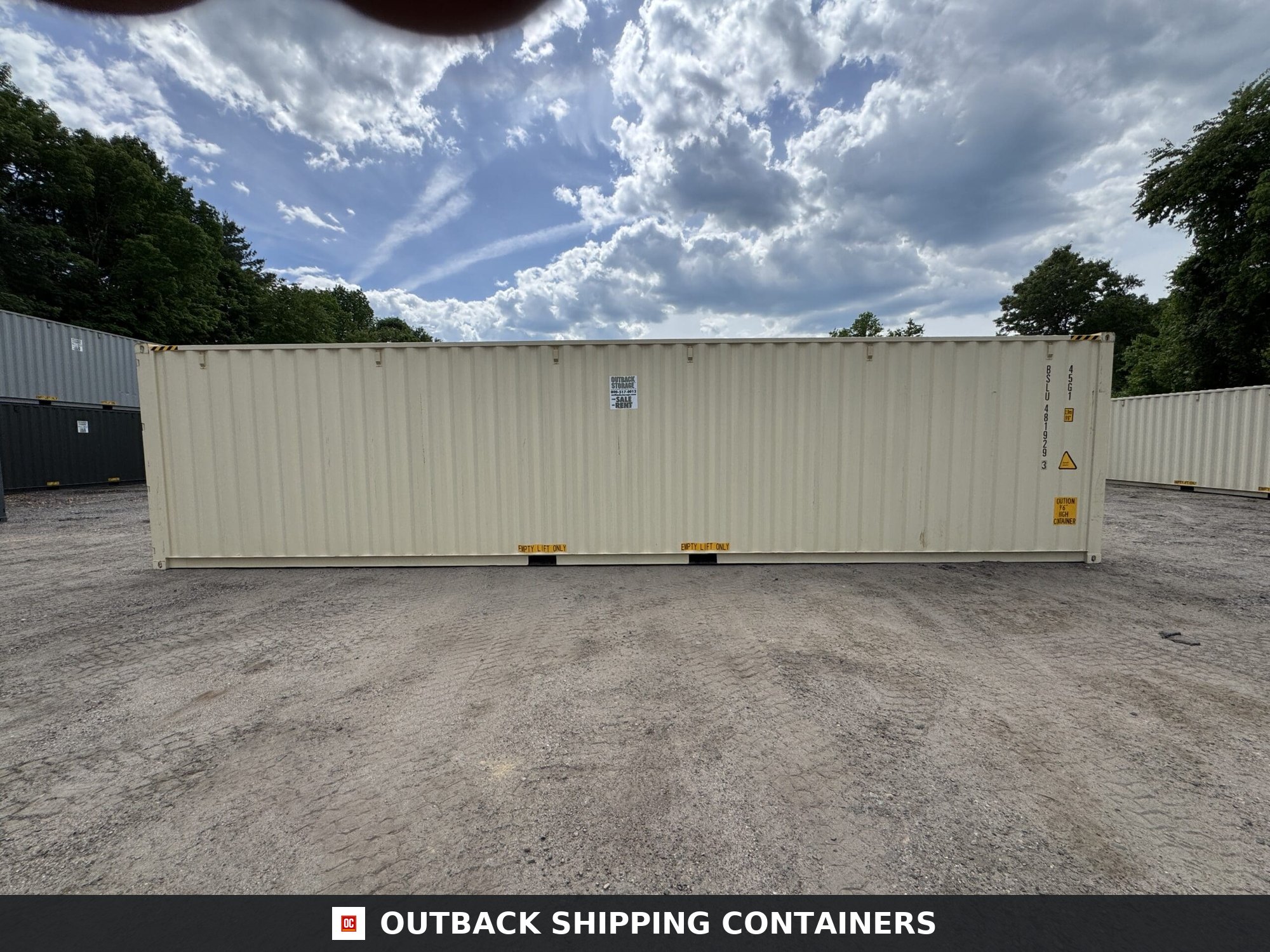 40ft New High Cube Shipping Container – Wind & Watertight – Beige — 40ft — new (image 9 of 12)