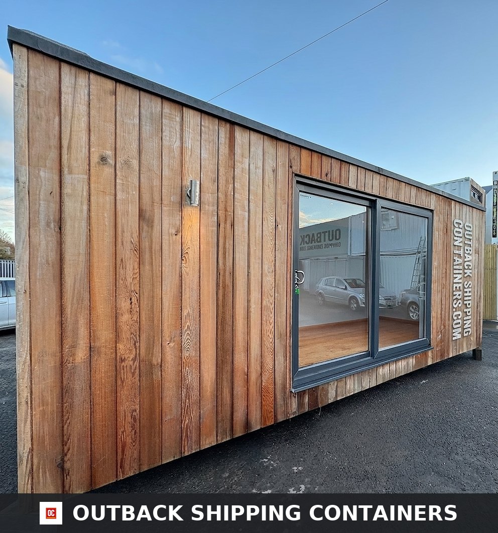 20x8ft for Sale — Interior Detail | Outback Shipping Containers 2 CD-1064 20x8ft — CUSTOM SHIPPING CONTAINER CONVERSION — Portable Bui — angle 5