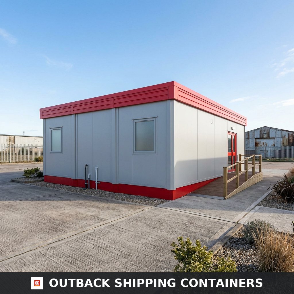 Refurbished (3 Bay) Modular Building — Container Offices (image 2 of 4)