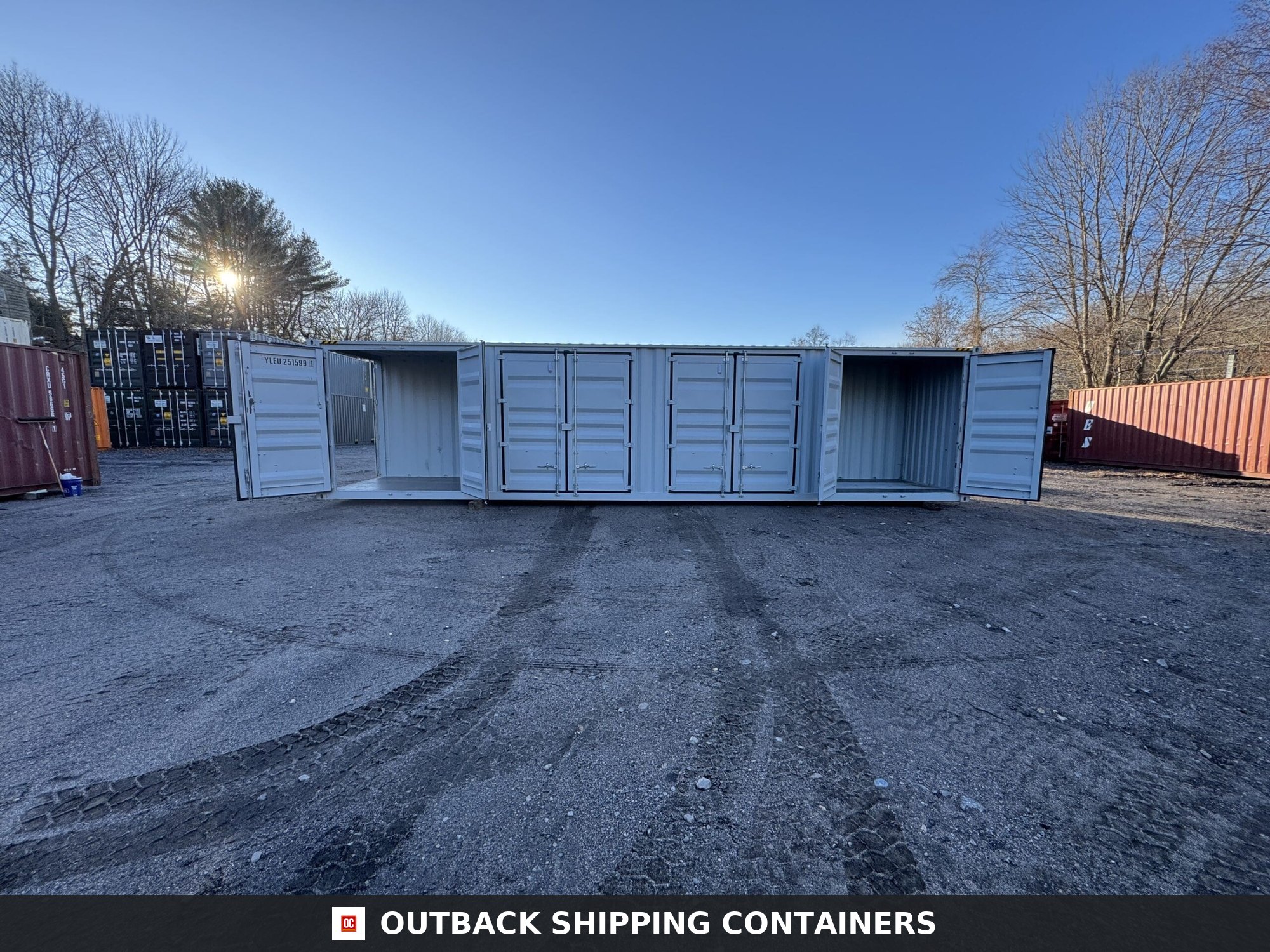 40ft New High Cube Shipping Container – Wind & Watertight – Gray — 40ft — new (image 5 of 12)