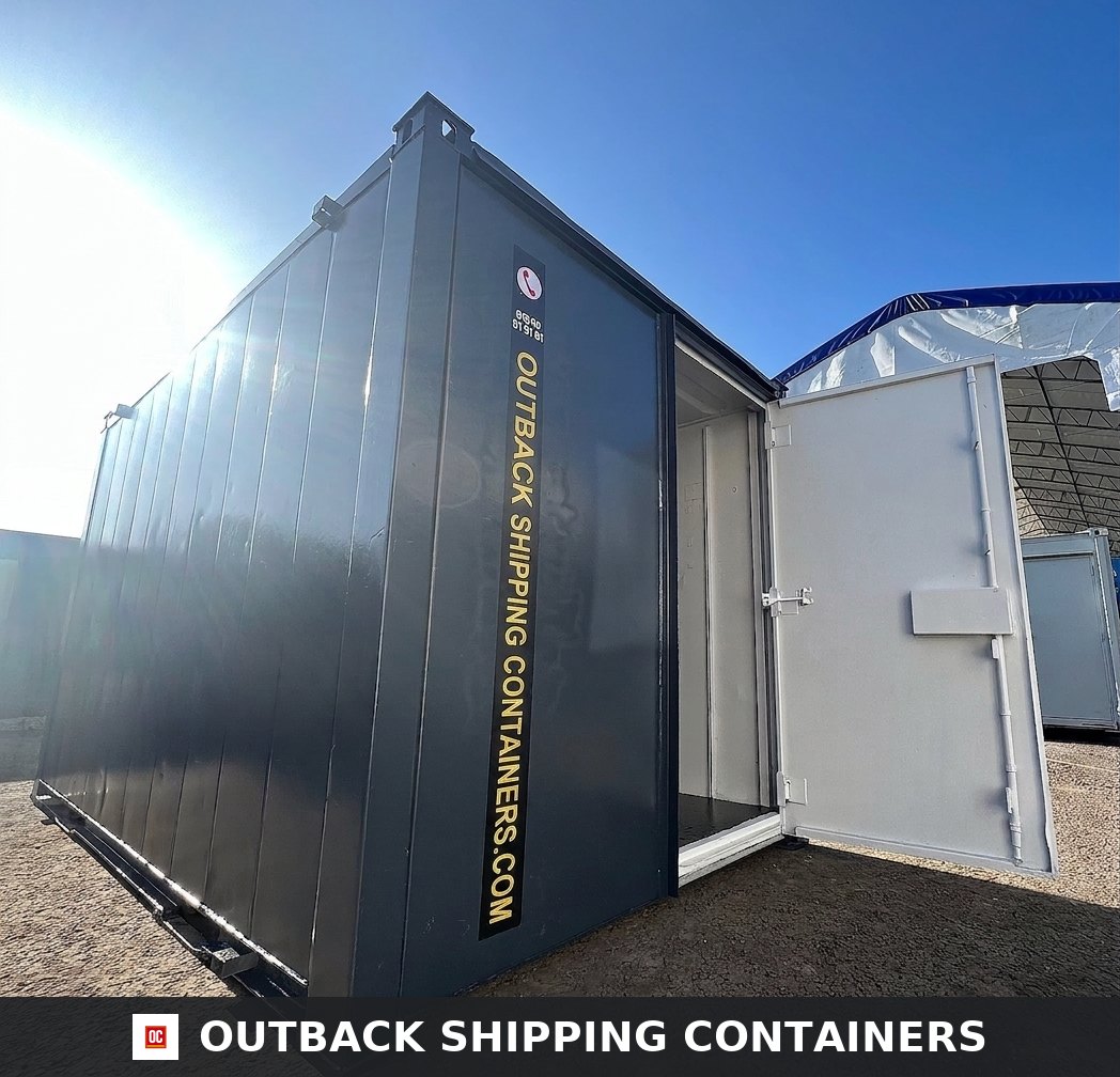 12.5 x 8 ft Steel Secure Store — Anti-Vandal Storage Container — Refurbished steel storage container by Outback Shipping Containers