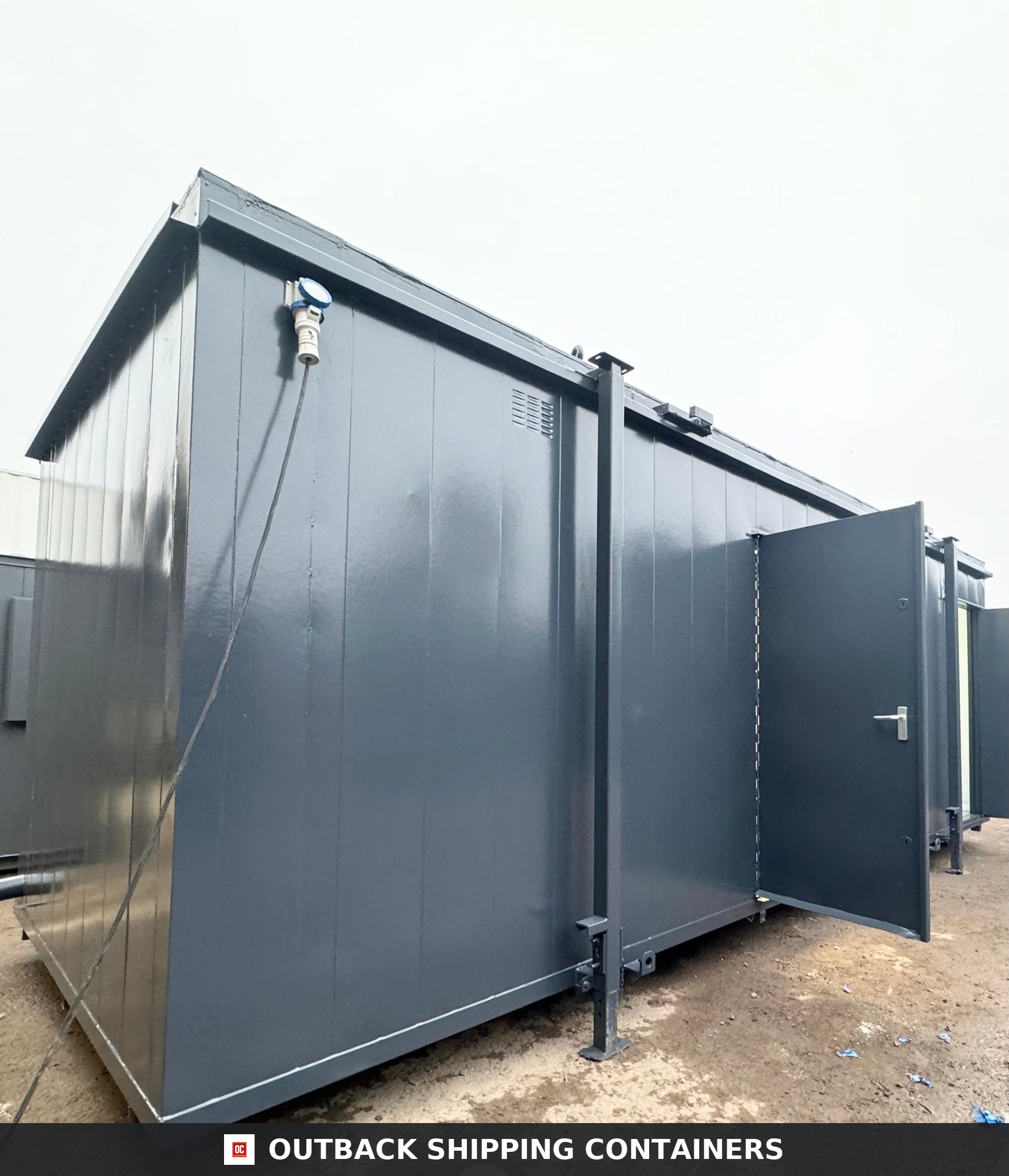 24 x 9 ft for Sale — Interior Detail | Outback Shipping Containers 24 x 9 ft — 4 + 1 Toilet Block — Anti-Vandal Portable Site Accommodation — No 768 — product gallery image 5 of 17