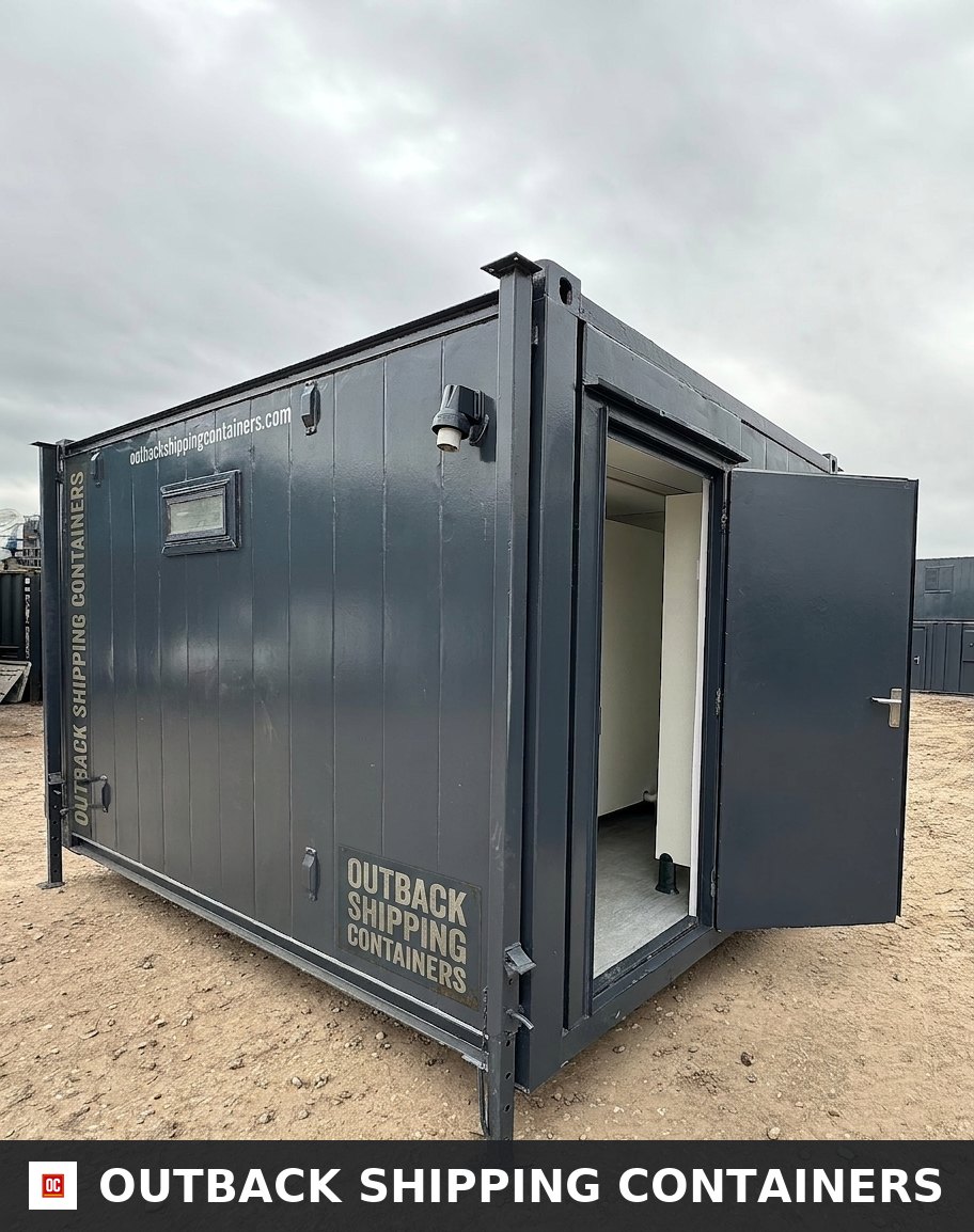 13 x 9 ft Anti-Vandal for Sale — Roof and Structural Detail | Outback Shipping Containers 13 x 9 ft Anti-Vandal — 2 + 1 Toilet Block — Portable Building — No 1100 — product gallery image 9 of 14