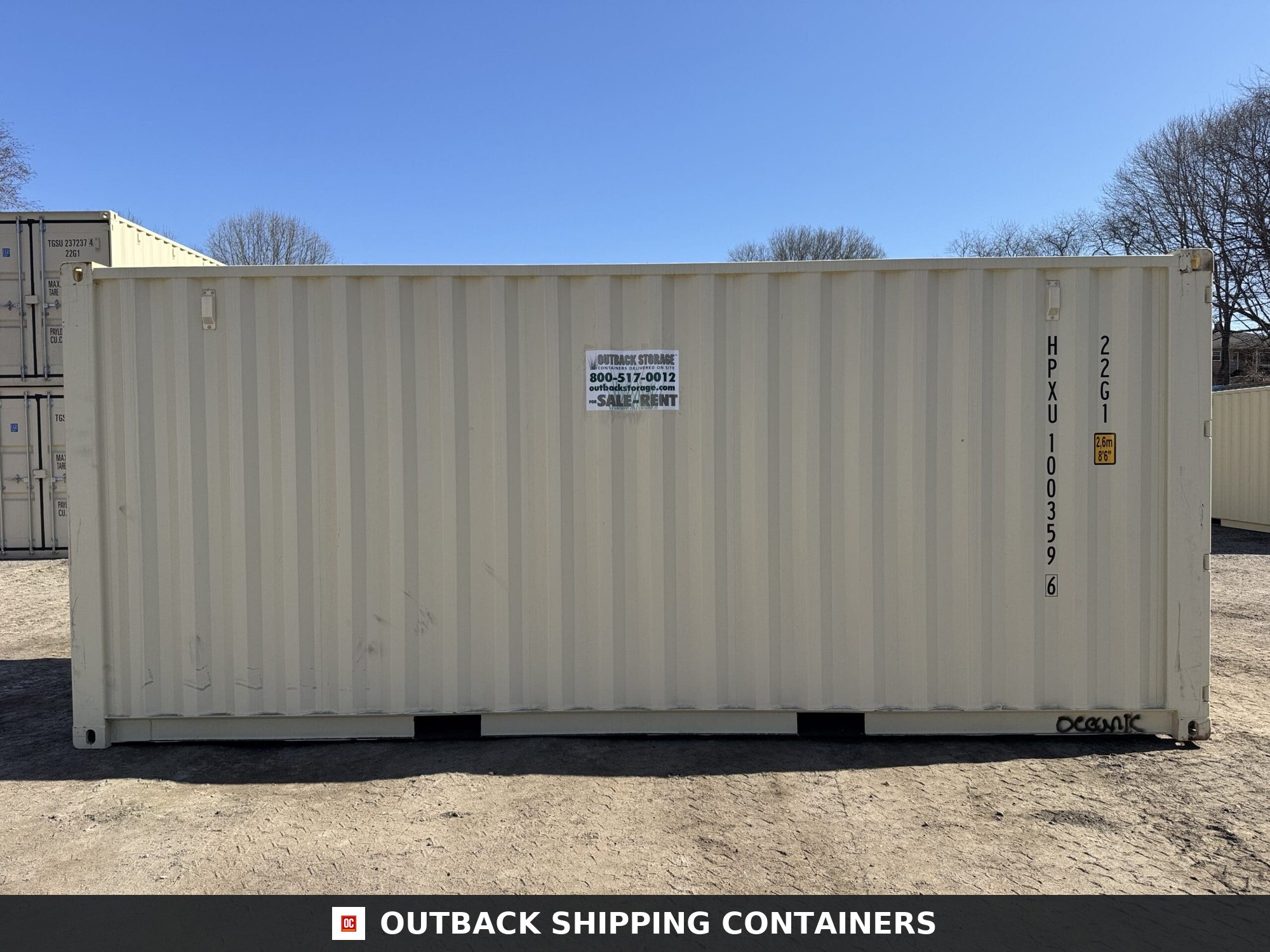 20ft New Shipping Container – Wind & Watertight – Beige — 20ft — new (image 3 of 12)