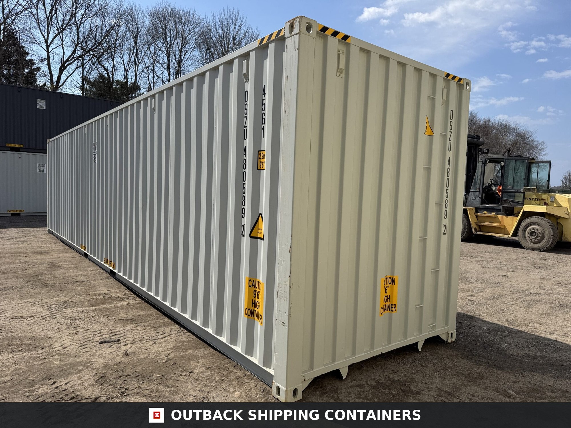 40ft New High Cube Shipping Container – Wind & Watertight – Gray — 40ft — new (image 9 of 12)