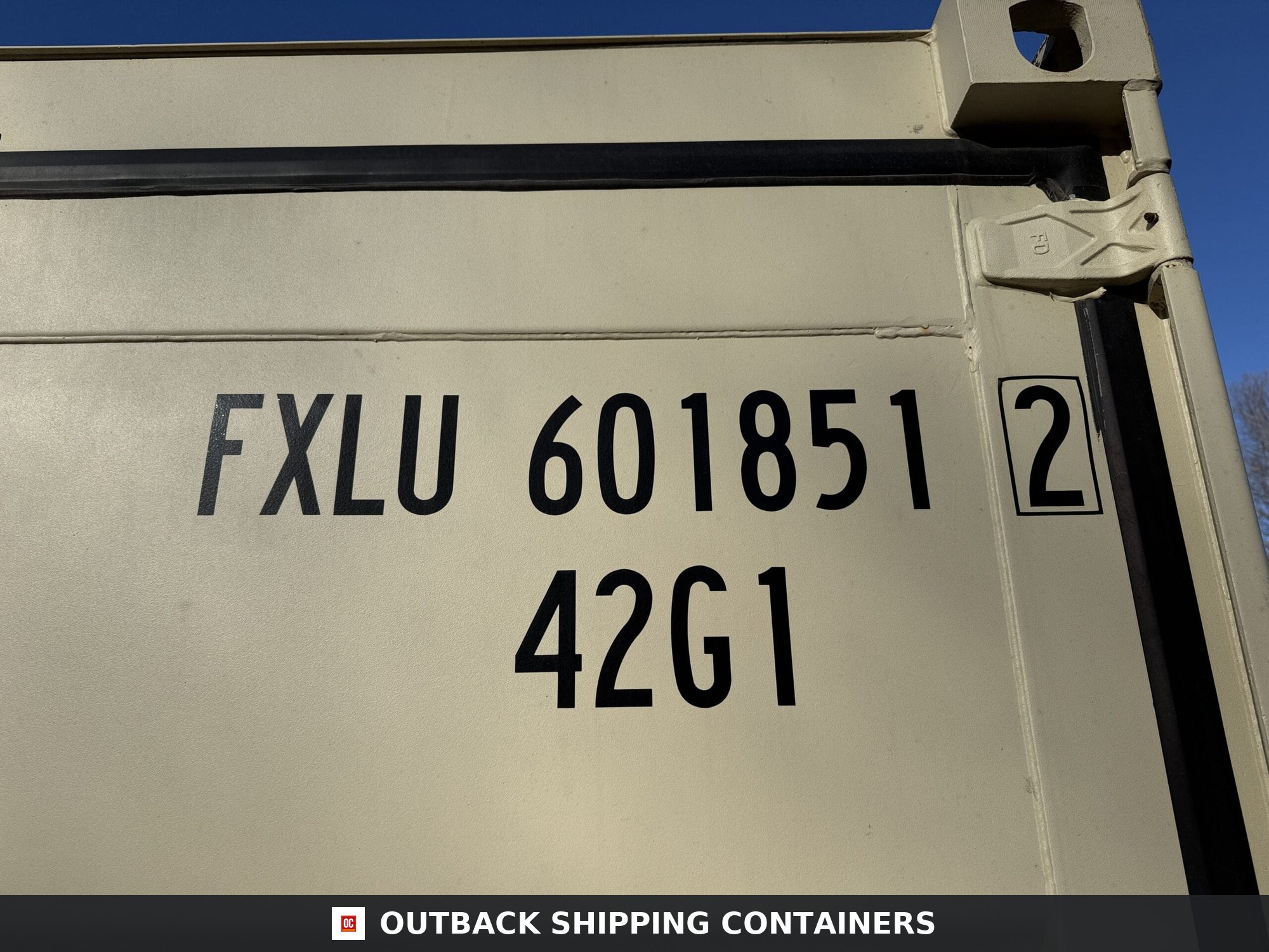 40ft New Shipping Container – Wind & Watertight – Beige — 40ft — new (image 2 of 12)