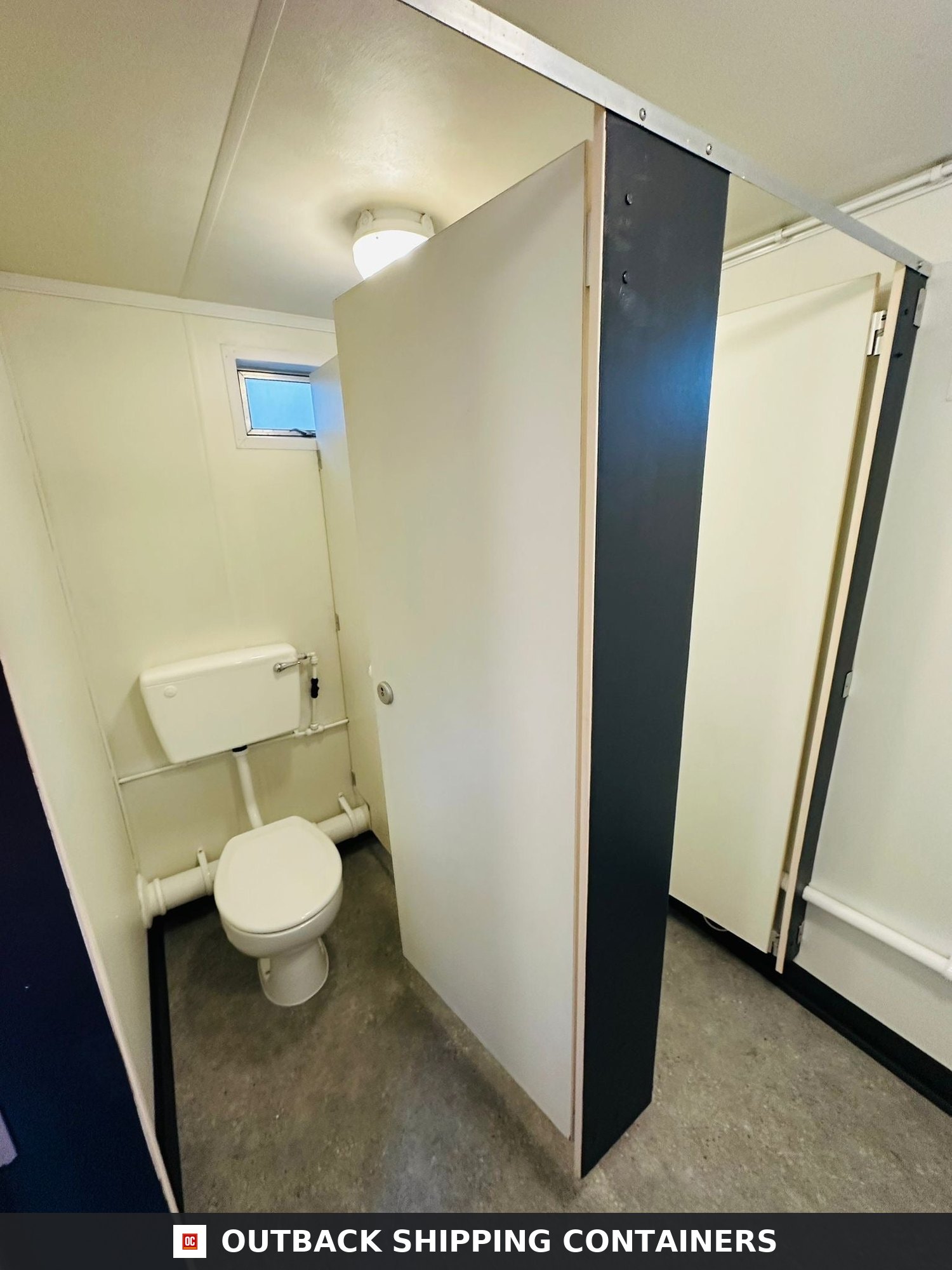12 x 9 ft Anti-Vandal for Sale — Three-Quarter Angle View | Outback Shipping Containers 2 12 x 9 ft Anti-Vandal — 2 + 1 Toilet Block — Portable Building — No 1350 — product gallery image 2 of 18