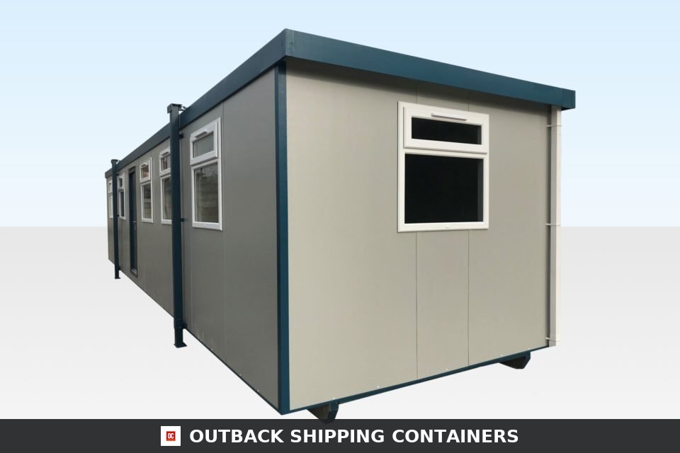 40FT x 10FT Jackleg Office Cabin — Outback Shipping Containers