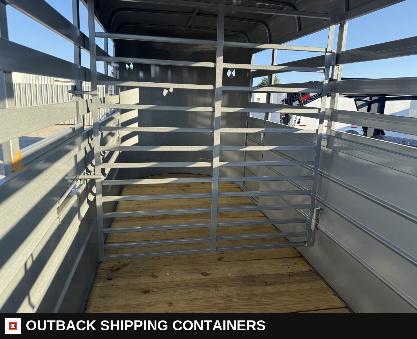 2026 W-W Trailer AA 5X14 Stock / Stock Combo Trailer — Rear Doors And Gate | Outback Shipping Containers 2026 W-W Trailer AA 5X14 Stock / Stock Combo Trailer for sale — rear doors and gate
