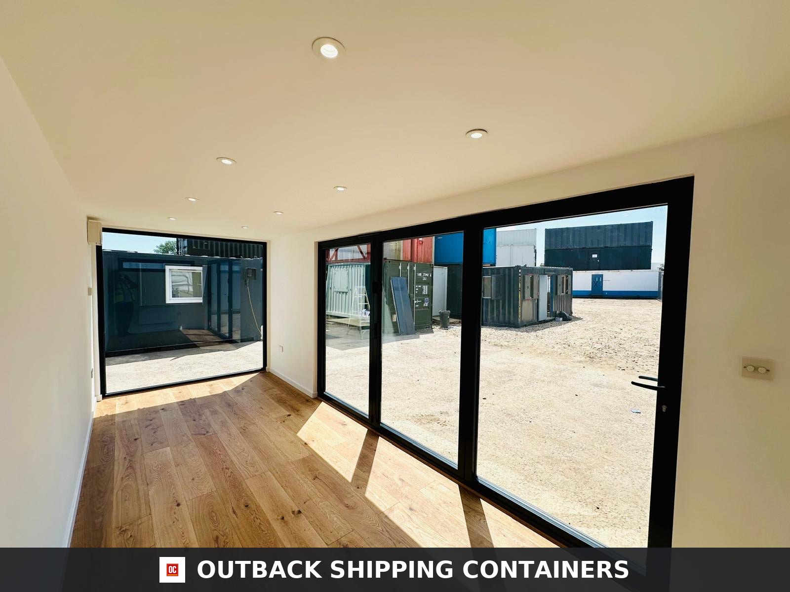 CD-1237 20x8ft CUSTOM SHIPPING CONTAINER CONVERSION — Portable Build — angle 4