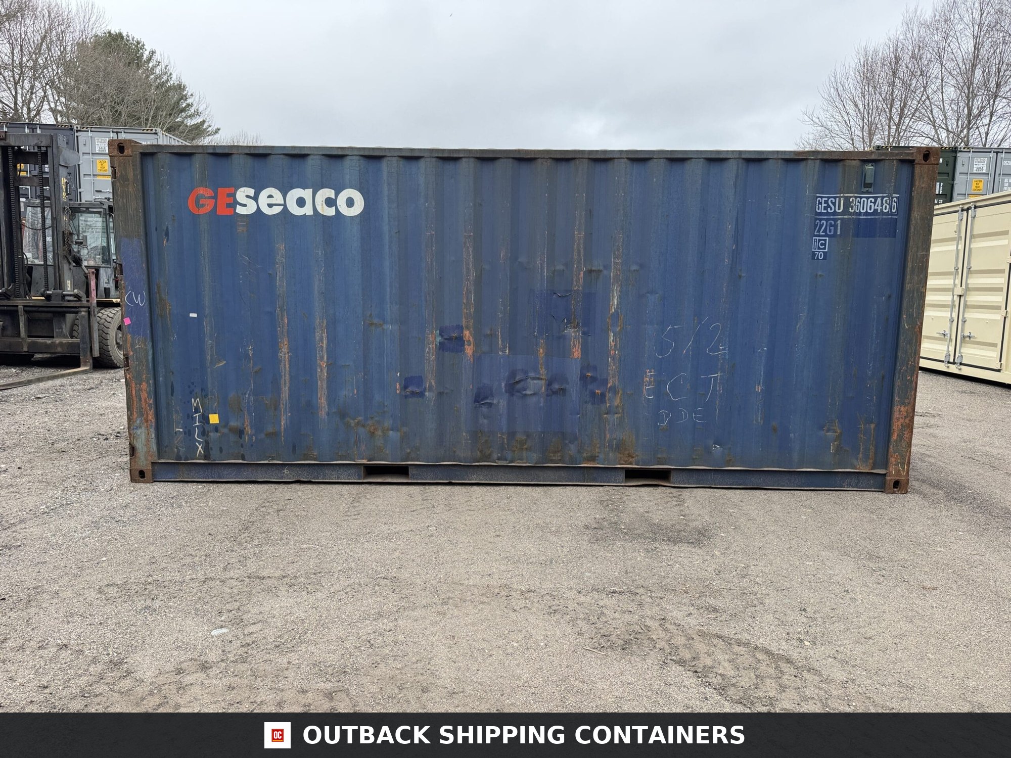 20ft Used Shipping Container – Wind & Watertight – Blue — 20ft — used (image 7 of 12)