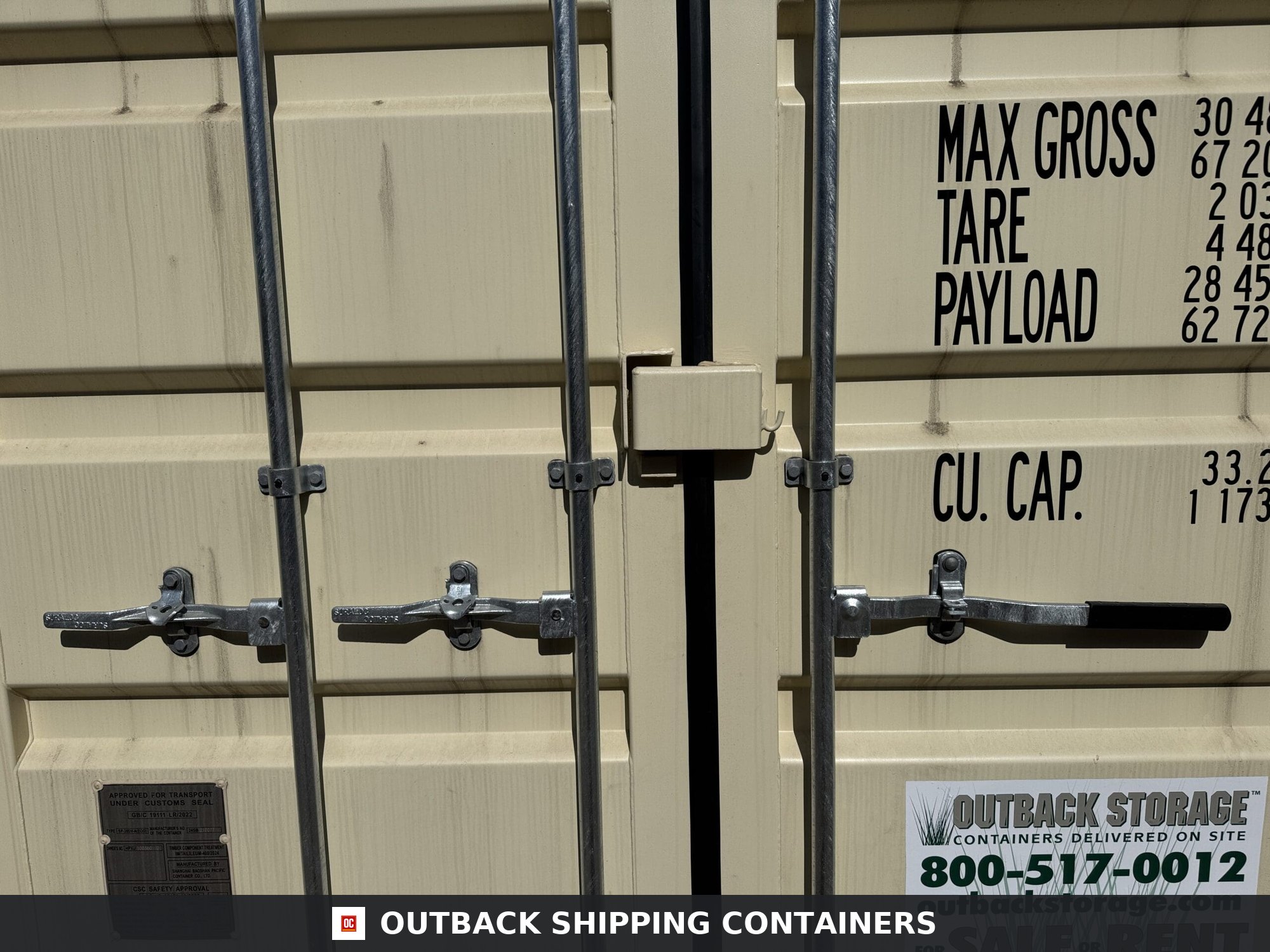 20ft New Shipping Container – Wind & Watertight – Beige — 20ft — new (image 4 of 12)