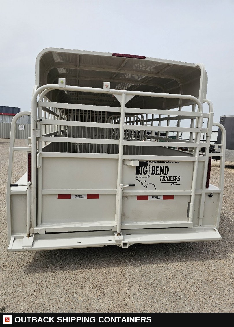 2025 Big Bend 6’8"X24' Stock / Stock Combo Trailer — Undercarriage, Axles And Suspension | Outback Shipping Containers 2025 Big Bend 6’8"X24' Stock / Stock Combo Trailer for sale — undercarriage, axles and suspension