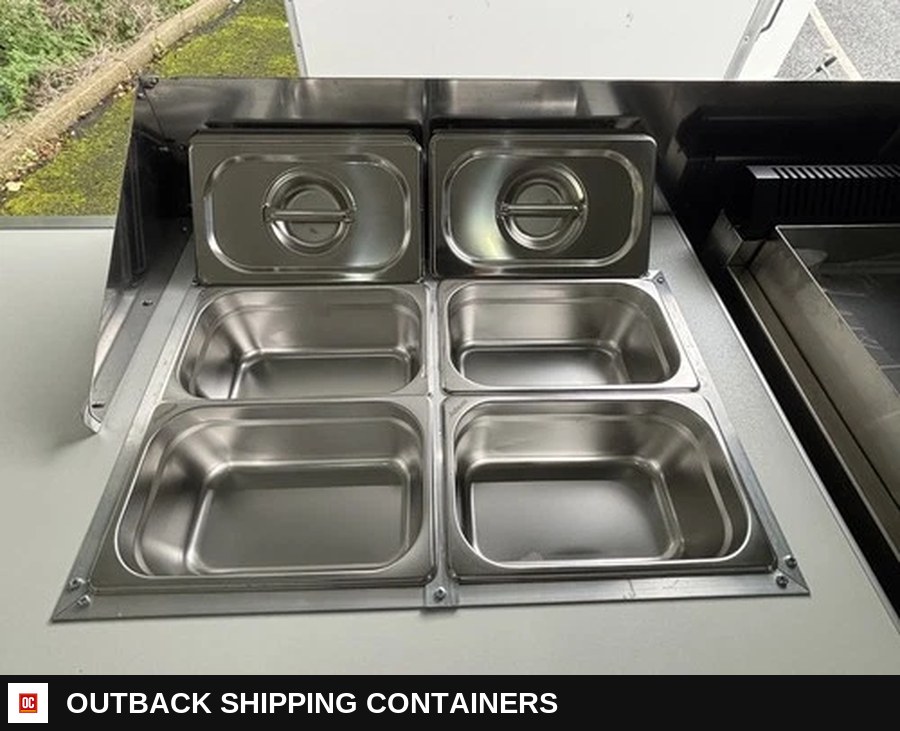 Brand NEW Catering Trailer Burger VAN FOOD Trailer + Brand NEW Equipment — Equipment And Appliance Detail | Outback Shipping Containers Brand NEW Catering Trailer Burger VAN FOOD Trailer + Brand NEW Equipment for sale — equipment and appliance detail