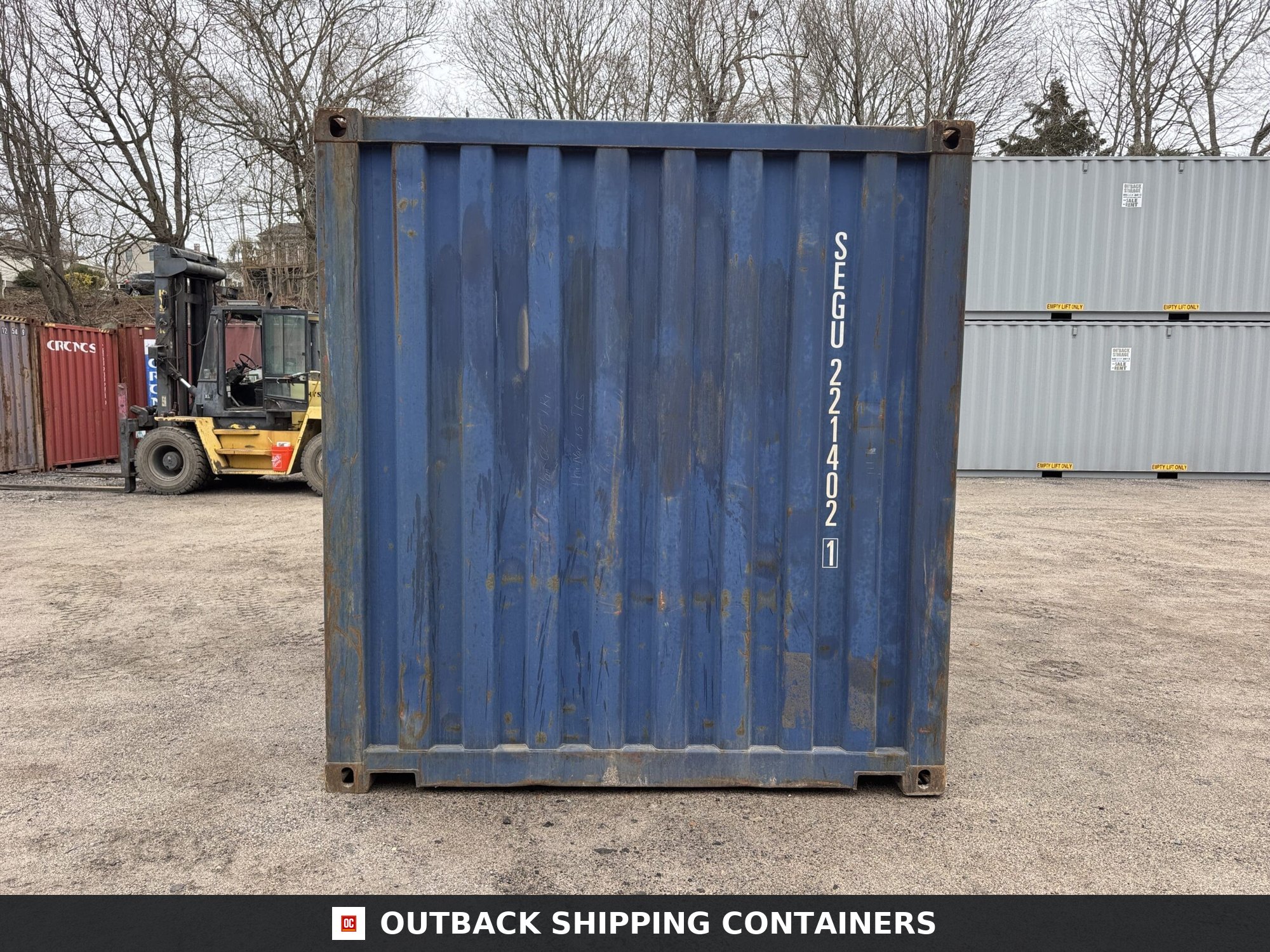 20ft Used Shipping Container – Wind & Watertight – Blue — 20ft — used (image 10 of 12)