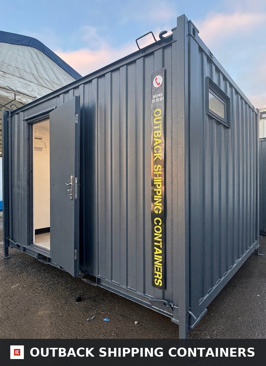 12 x 9 ft Anti-Vandal for Sale — Side Profile View | Outback Shipping Containers 12 x 9 ft Anti-Vandal — 2 + 1 Toilet Block — Premium Portable Welfare — No 1506 — primary exterior image 1 of 19