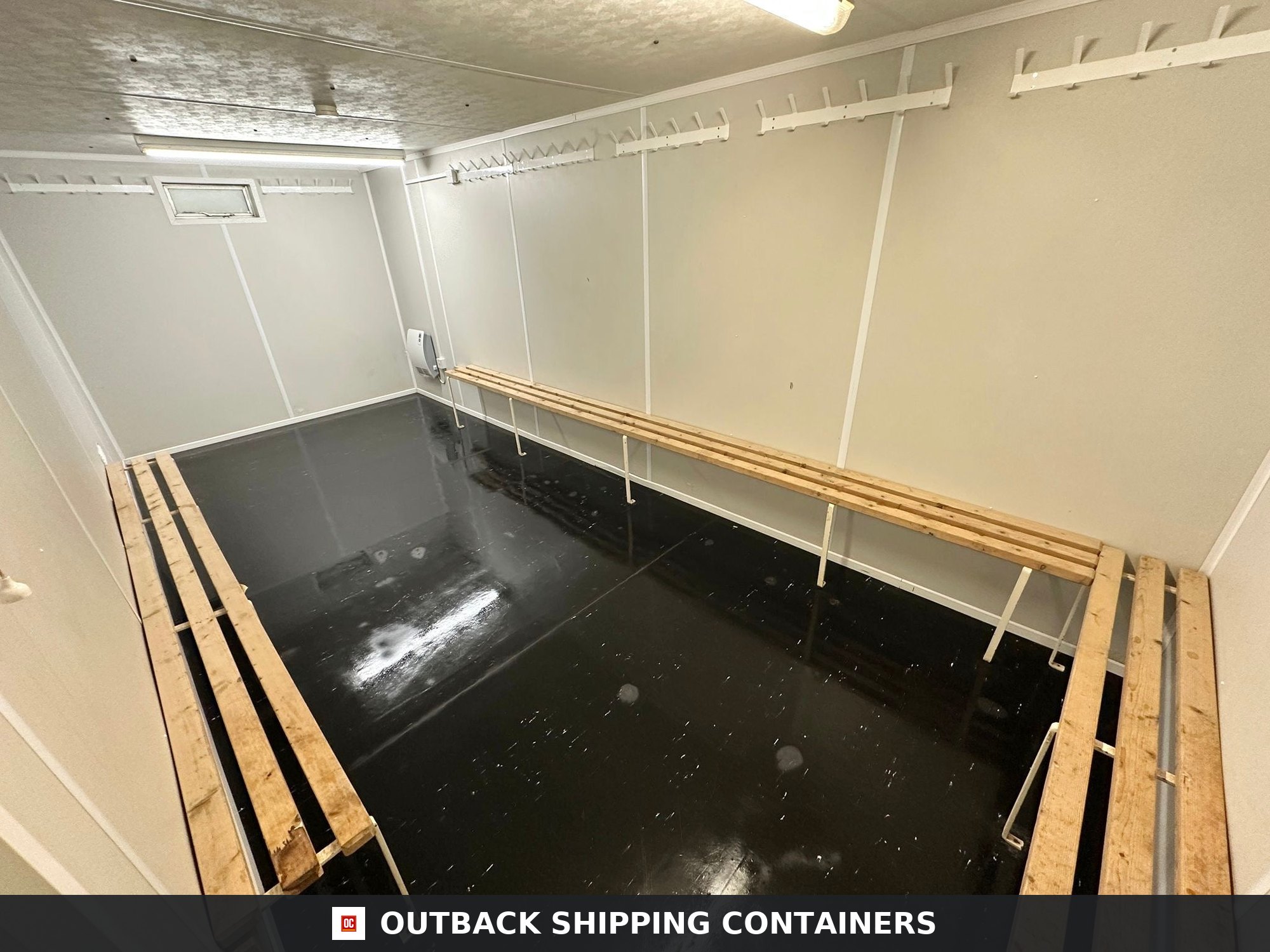 21x9ft for Sale — Window and Shutter Detail | Outback Shipping Containers 21x9ft — Drying Room / Changing Room — Building Site Accommodation — Portable Anti-Vandal - image 7