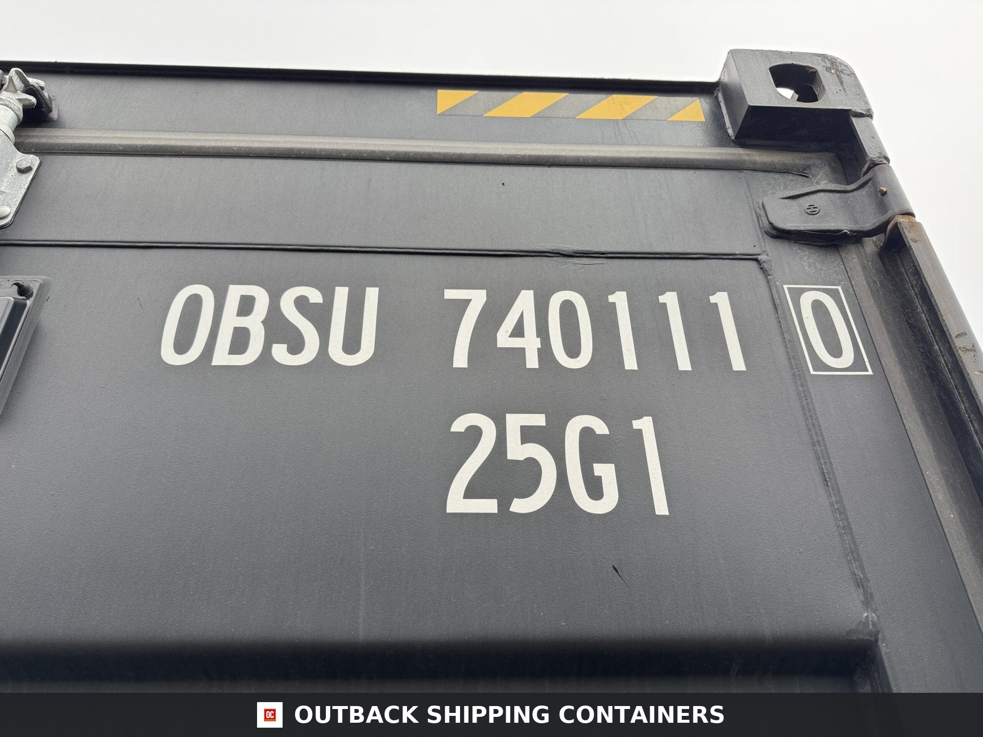 20ft New High Cube Shipping Container — Side Profile View | Outback Shipping Containers 2 20ft New High Cube Shipping Container – Wind & Watertight – Black — 20ft — new (image 2 of 12)
