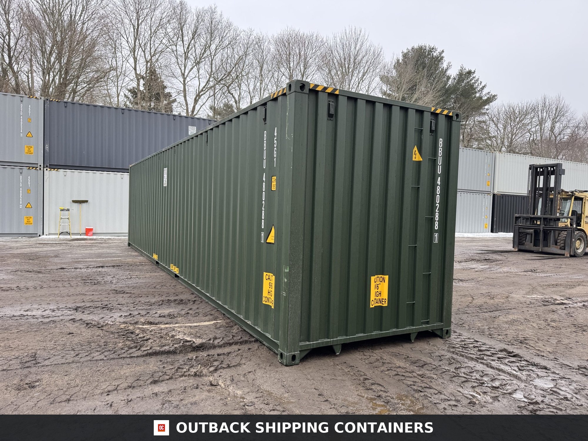 40ft New High Cube Shipping Container – Wind & Watertight – Green — 40ft — new (image 10 of 12)