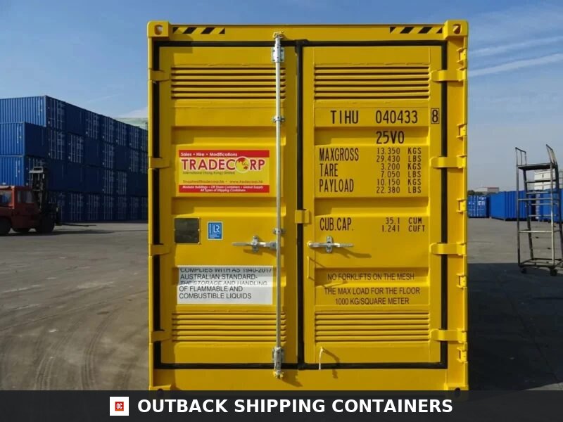 20ft Hazardous Goods Shipping Container — Outback Shipping Containers storage container