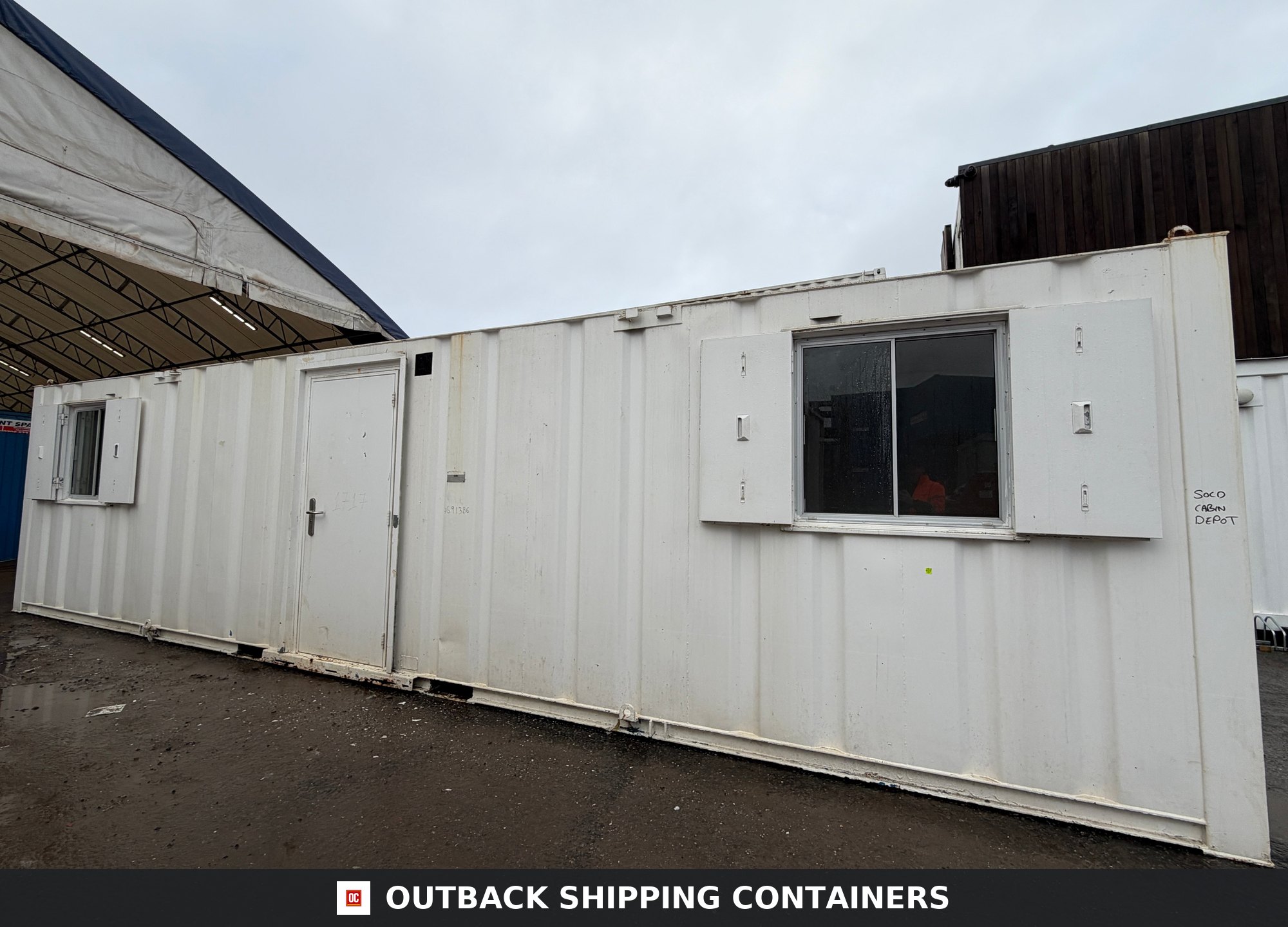 32x10ft for Sale — Corner Casting and Frame Detail | Outback Shipping Containers 32x10ft — Canteen / Office — Building Site Accommodation — Portable Anti-Vandal - image 9