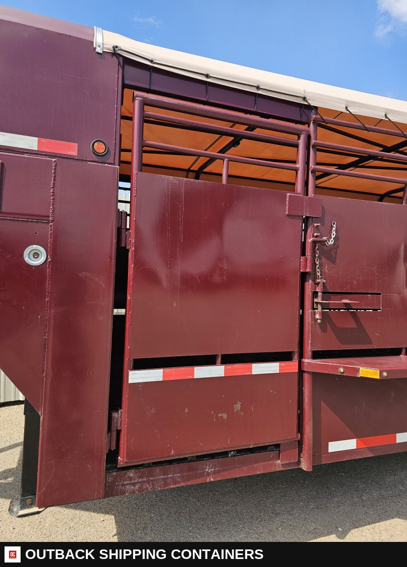 2024 Other 6’8"X24' Stock / Stock Combo Trailer — Driver-Side Profile | Outback Shipping Containers 2024 Other 6’8"X24' Stock / Stock Combo Trailer for sale — driver-side profile