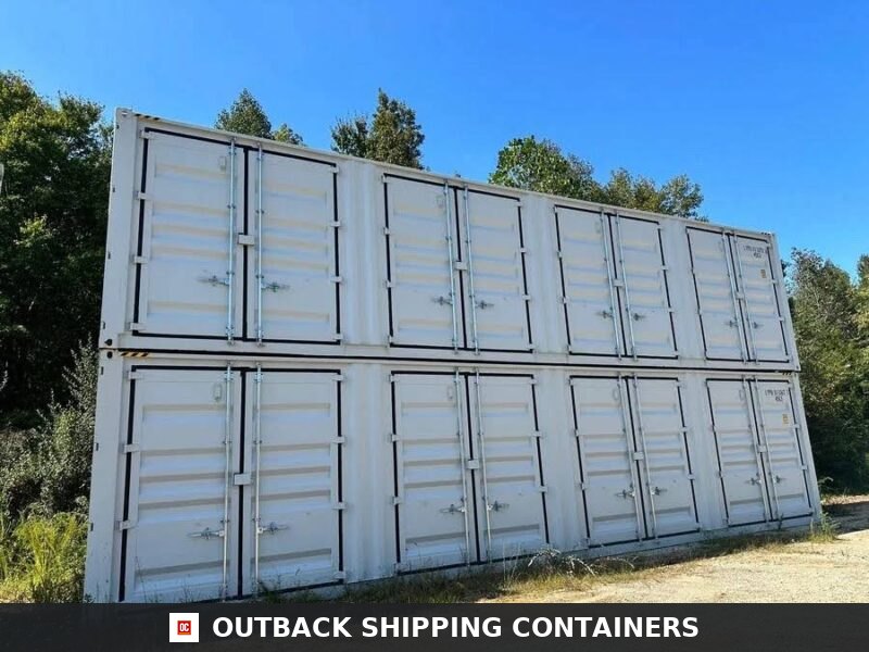 40ft Shipping Container With 4 Side Doors — Outback Shipping Containers storage container