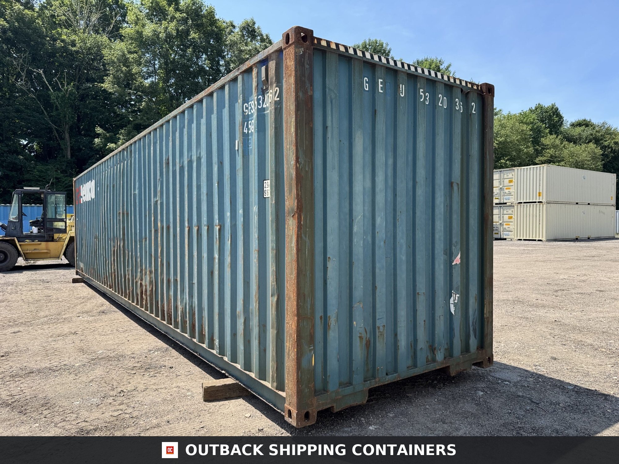 40ft Used High Cube Shipping Container – Wind & Watertight – Blue — 40ft — used (image 7 of 12)