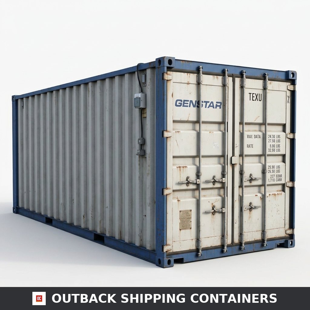 Interior view of a 20ft bunded storage container showing flat steel floor with diamond tread plate texture