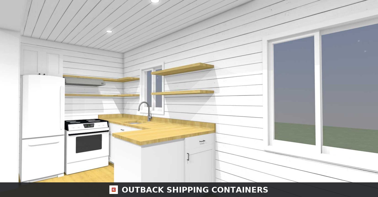 Luxury 2 Bedroom Shipping Container Home | The Clark | Two 40ft Containers — Interior Detail Luxury 2 Bedroom Shipping Container Home | The Clark | Two 40ft Containers — 40ft — new (image 6 of 19)