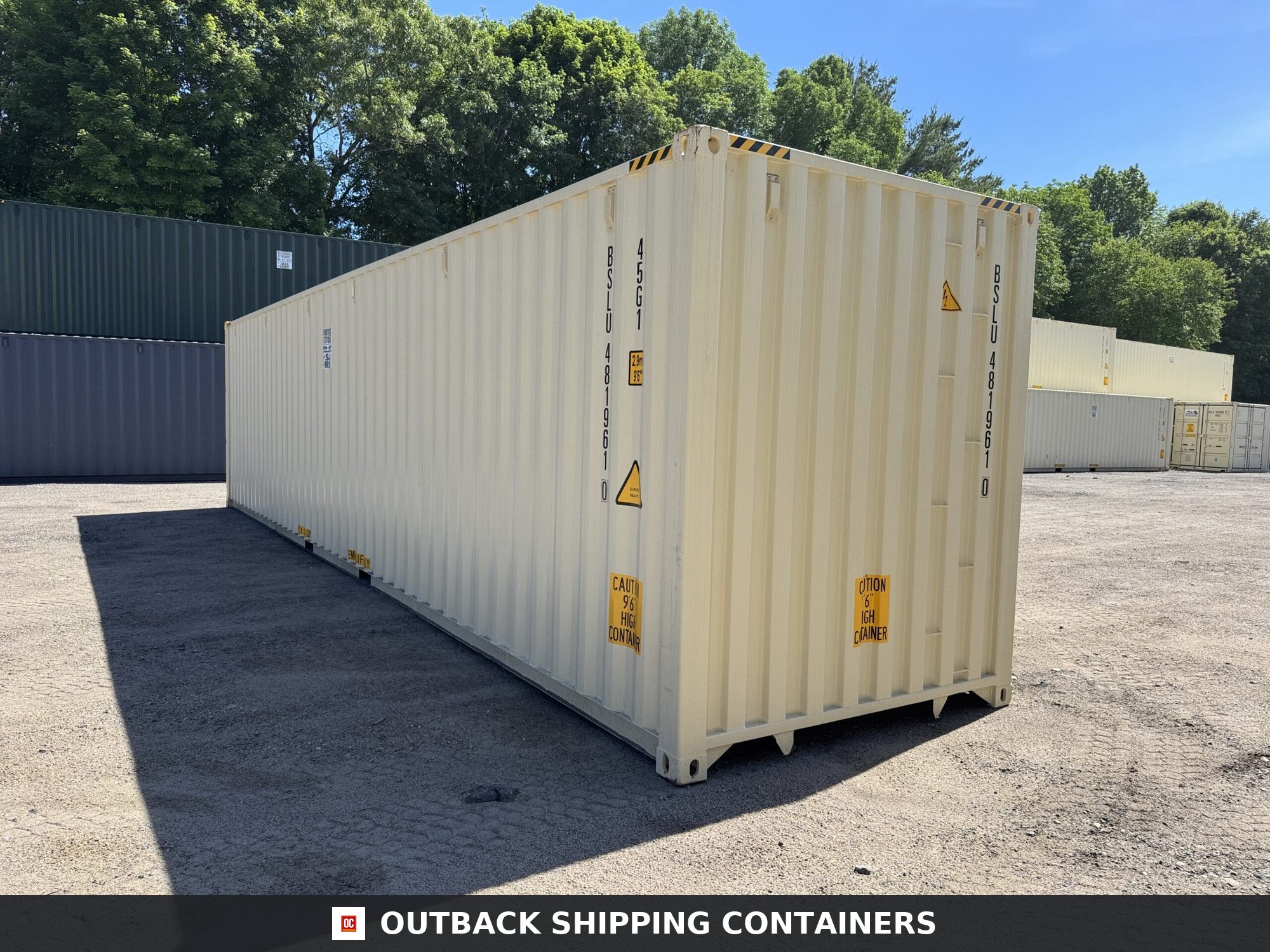 40ft New High Cube Shipping Container – Wind & Watertight – Beige — 40ft — new (image 10 of 12)