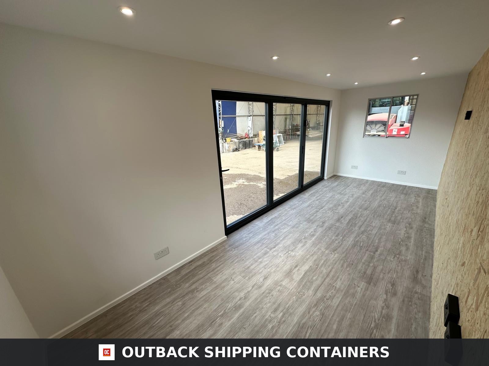 21x8ft for Sale — Window and Shutter Detail | Outback Shipping Containers 21x8ft — CUSTOM Cabin — image 8 of 15